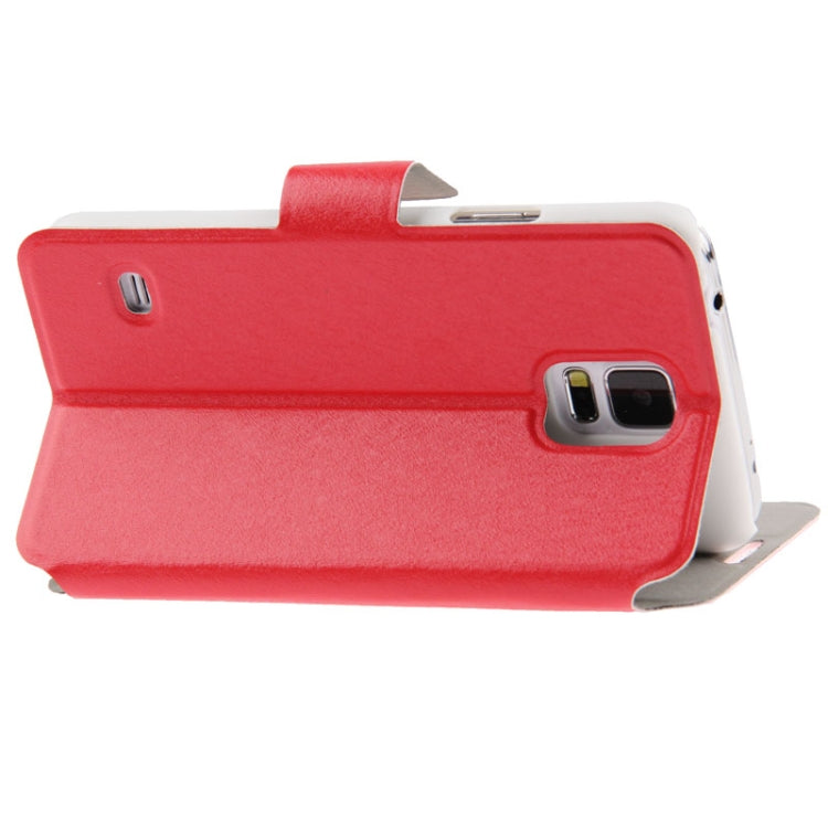 Hairline Texture Flip Leather Case with Card Slots & Holder for Galaxy S5 / G900