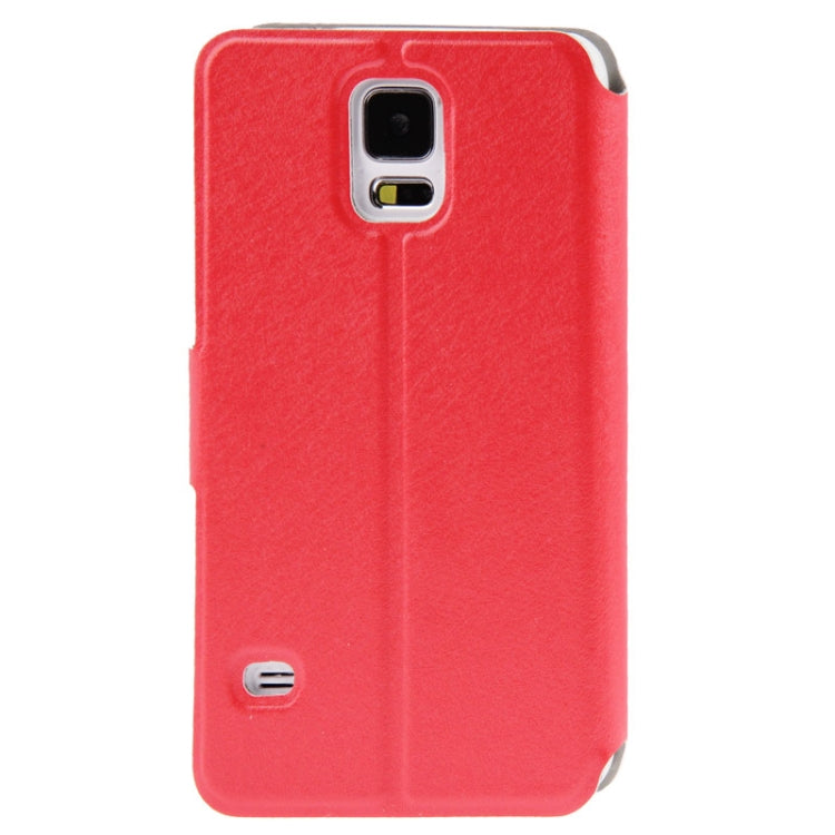 Hairline Texture Flip Leather Case with Card Slots & Holder for Galaxy S5 / G900