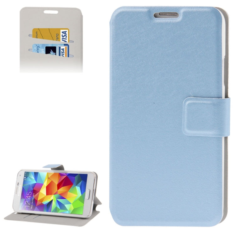 Hairline Texture Flip Leather Case with Card Slots & Holder for Galaxy S5 / G900