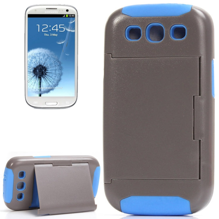 Silicone + Plastic Combination Case with Holder for Galaxy SIII / i9300