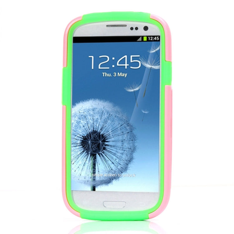 Silicone + Plastic Combination Case with Holder for Galaxy SIII / i9300