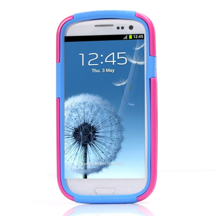 Silicone + Plastic Combination Case with Holder for Galaxy SIII / i9300
