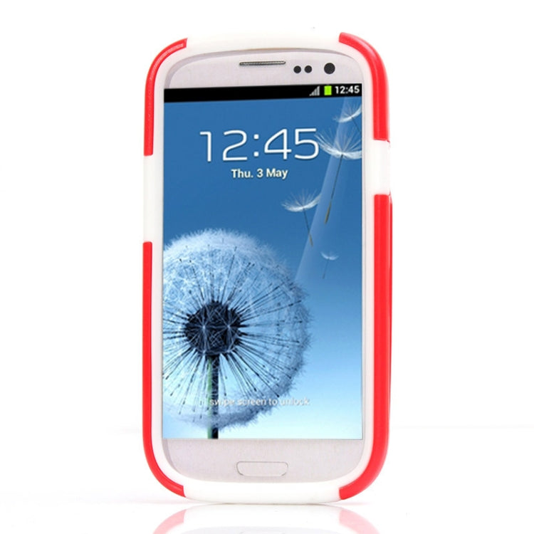Silicone + Plastic Combination Case with Holder for Galaxy SIII / i9300