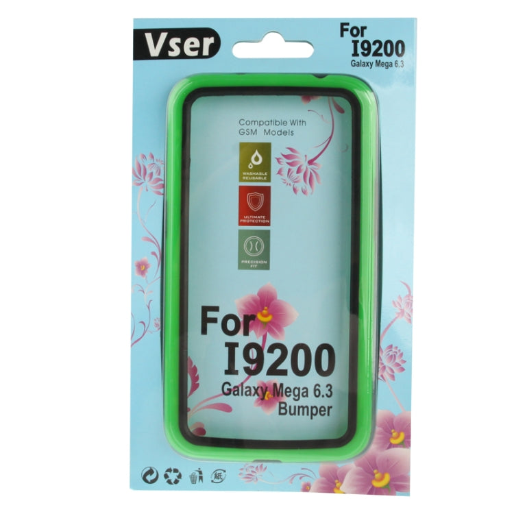 Scratch Resistance Plastic + TPU Bumper Frame Case for Galaxy Mega 6.3 / i9200