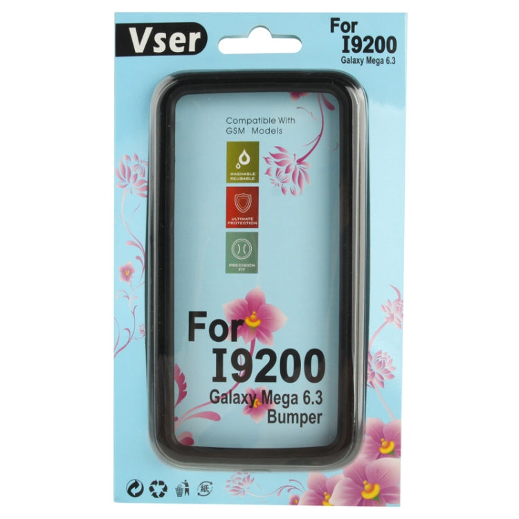 Scratch Resistance Plastic + TPU Bumper Frame Case for Galaxy Mega 6.3 / i9200