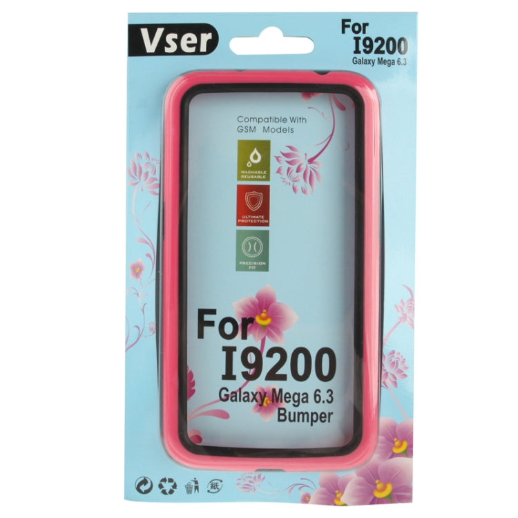 Scratch Resistance Plastic + TPU Bumper Frame Case for Galaxy Mega 6.3 / i9200