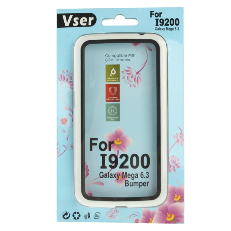 Scratch Resistance Plastic + TPU Bumper Frame Case for Galaxy Mega 6.3 / i9200