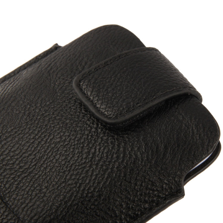 Universal Leather Case Pocket Sleeve Bag with Earphone Pocket for Galaxy Note II / N7100 / i9220