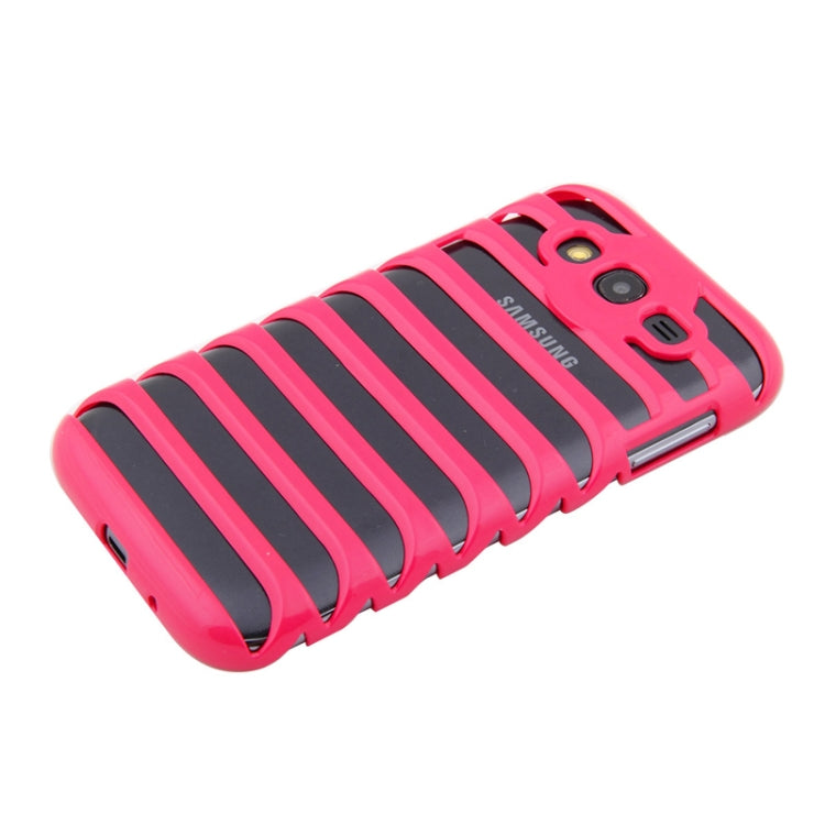 ENKAY Ladder Style Hollow Plastic Case for Galaxy Grand Duos / i9082(Magenta)