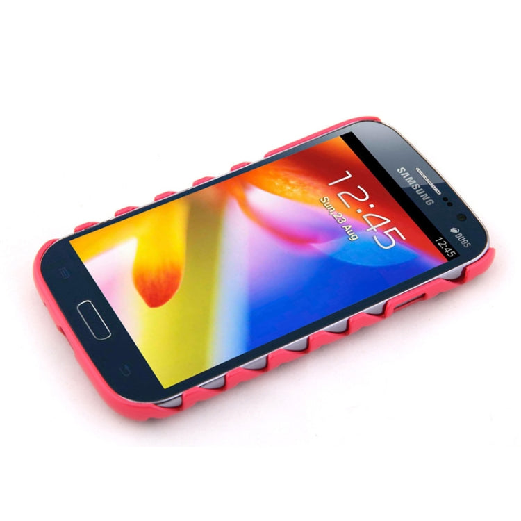 ENKAY Ladder Style Hollow Plastic Case for Galaxy Grand Duos / i9082(Magenta)