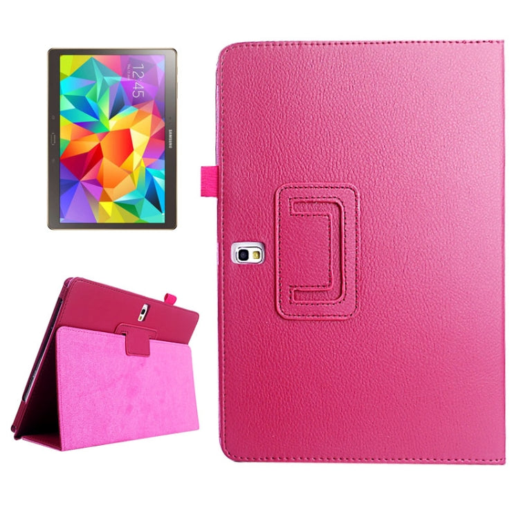 Lichee Texture Horizontal Flip Leather Case with Holder for Galaxy Tab S 10.5 / T800