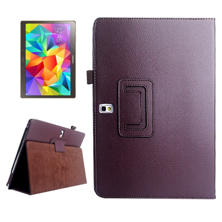 Lichee Texture Horizontal Flip Leather Case with Holder for Galaxy Tab S 10.5 / T800