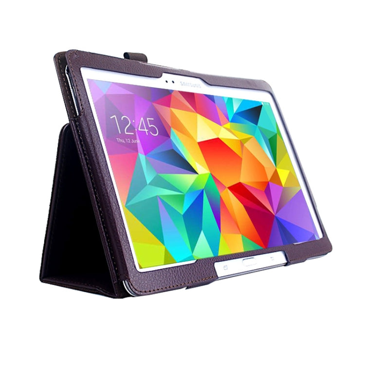 Lichee Texture Horizontal Flip Leather Case with Holder for Galaxy Tab S 10.5 / T800