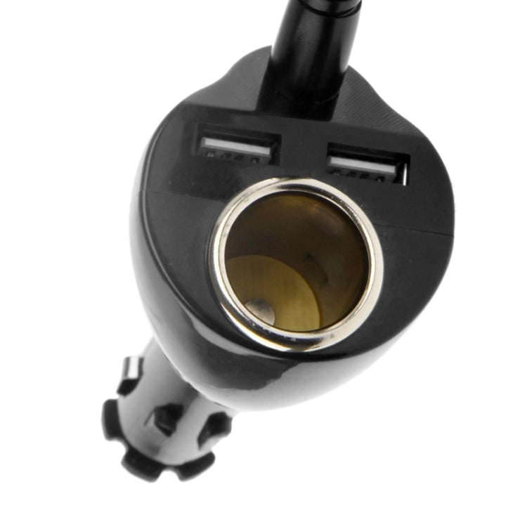 Universal Car Mount + Dual USB Car Charging, DC 5V / 2A, Support 360 Degree Rotation, For iPhone, Galaxy, Huawei, Xiaomi, Lenovo, LG, HTC and Other Smartphones