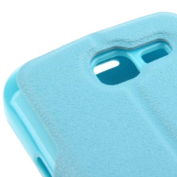 Pebble Texture Flip Leather Case with Call Display ID & Holder for Galaxy Trend Lite / S7390 / S7392