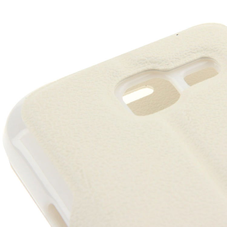 Pebble Texture Flip Leather Case with Call Display ID & Holder for Galaxy Trend Lite / S7390 / S7392