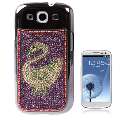 Domestic Geese Pattern Diamond Series Plating Protective Case for Galaxy SIII / i9300