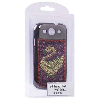 Domestic Geese Pattern Diamond Series Plating Protective Case for Galaxy SIII / i9300