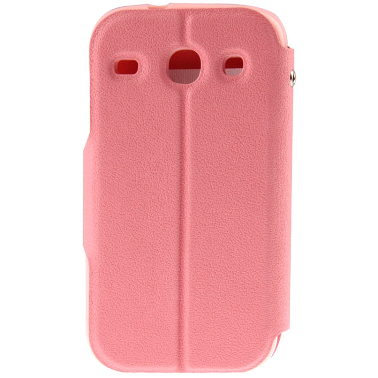 Pebble Texture Flip Leather Case with Call Display ID & Holder for Galaxy Ace 3 / S7270 / S7272