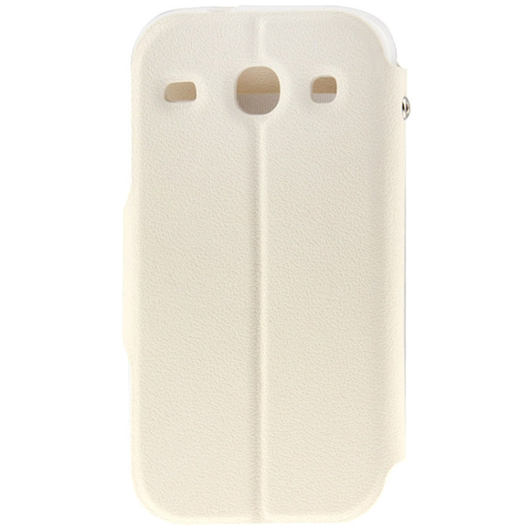 Pebble Texture Flip Leather Case with Call Display ID & Holder for Galaxy Ace 3 / S7270 / S7272
