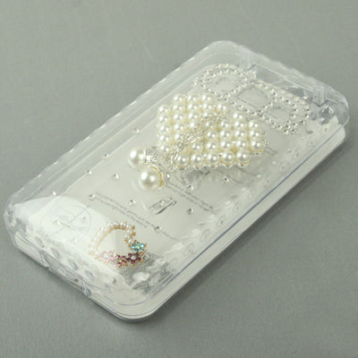 Pearl Diamond Encrusted Crystal Case for Galaxy SIII / i9300(Transparent)