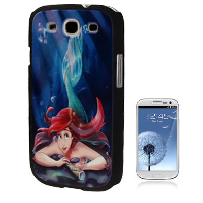 Emboss Mermaid Pattern Plastic Case for Galaxy SIII / i9300