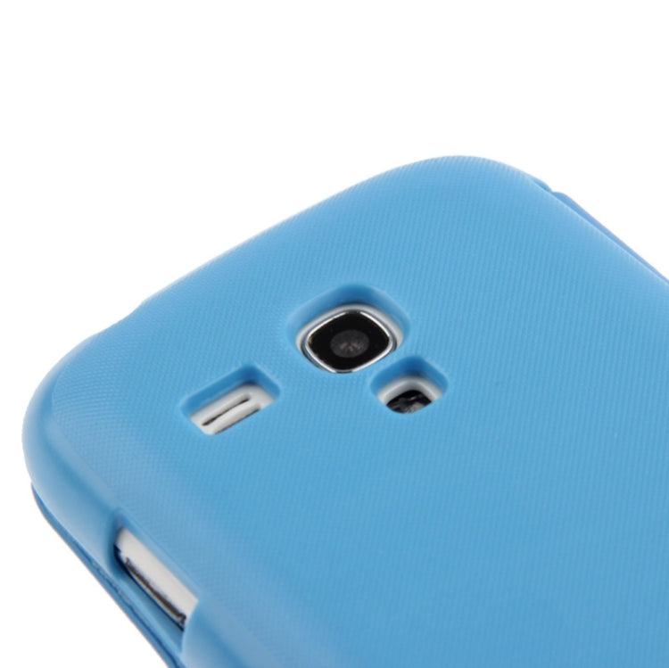 Brushed Texture Horizontal Flip Magnetic Buckle Leather Protective Case for Galaxy SIII mini / i8190