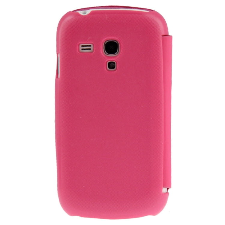 Brushed Texture Horizontal Flip Magnetic Buckle Leather Protective Case for Galaxy SIII mini / i8190