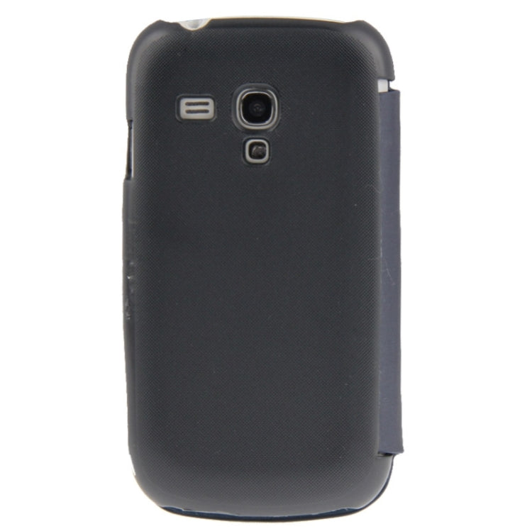 Brushed Texture Horizontal Flip Magnetic Buckle Leather Protective Case for Galaxy SIII mini / i8190