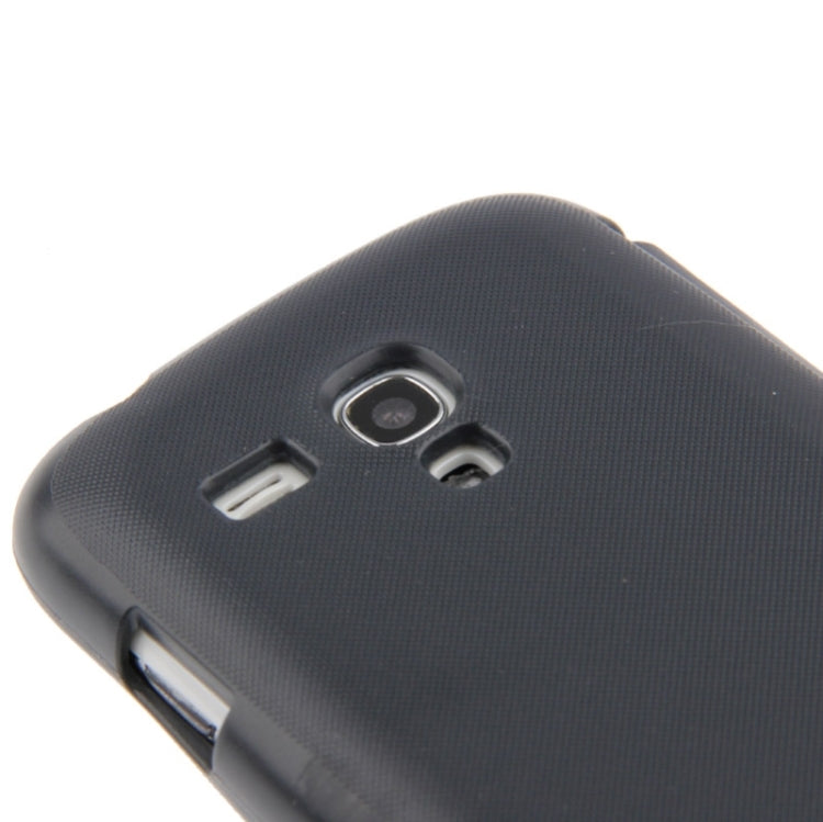 Brushed Texture Horizontal Flip Magnetic Buckle Leather Protective Case for Galaxy SIII mini / i8190