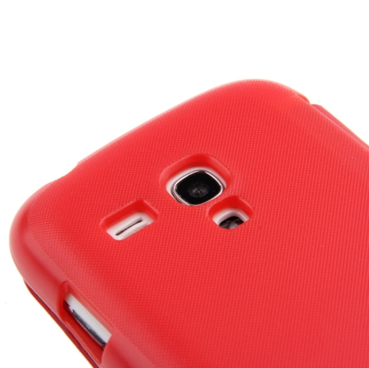 Brushed Texture Horizontal Flip Magnetic Buckle Leather Protective Case for Galaxy SIII mini / i8190