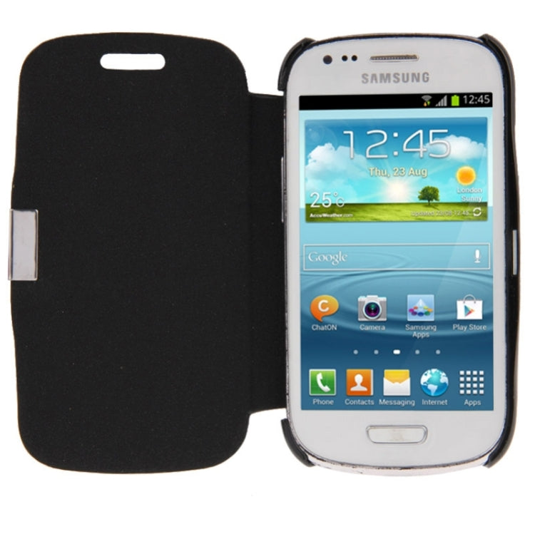 Brushed Texture Horizontal Flip Magnetic Buckle Leather Protective Case for Galaxy SIII mini / i8190