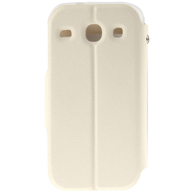 Pebble Texture Flip Leather Case with Call Display ID & Holder for Galaxy Core i8260 / i8262
