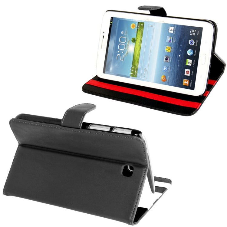 Imitation Sheepskin Texture Leather Cover with 3-angle Adjustable Viewing Holder for Galaxy Tab 3 (7.0) / P3200 / P3210,