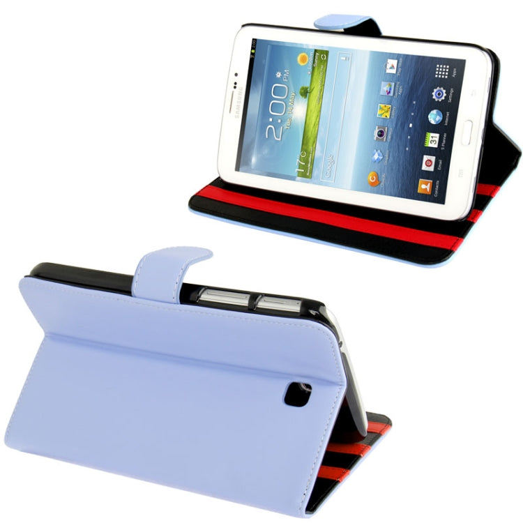 Imitation Sheepskin Texture Leather Cover with 3-angle Adjustable Viewing Holder for Galaxy Tab 3 (7.0) / P3200 / P3210,