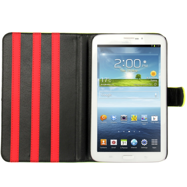Imitation Sheepskin Texture Leather Cover with 3-angle Adjustable Viewing Holder for Galaxy Tab 3 (7.0) / P3200 / P3210,