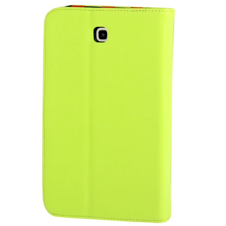 Imitation Sheepskin Texture Leather Cover with 3-angle Adjustable Viewing Holder for Galaxy Tab 3 (7.0) / P3200 / P3210,