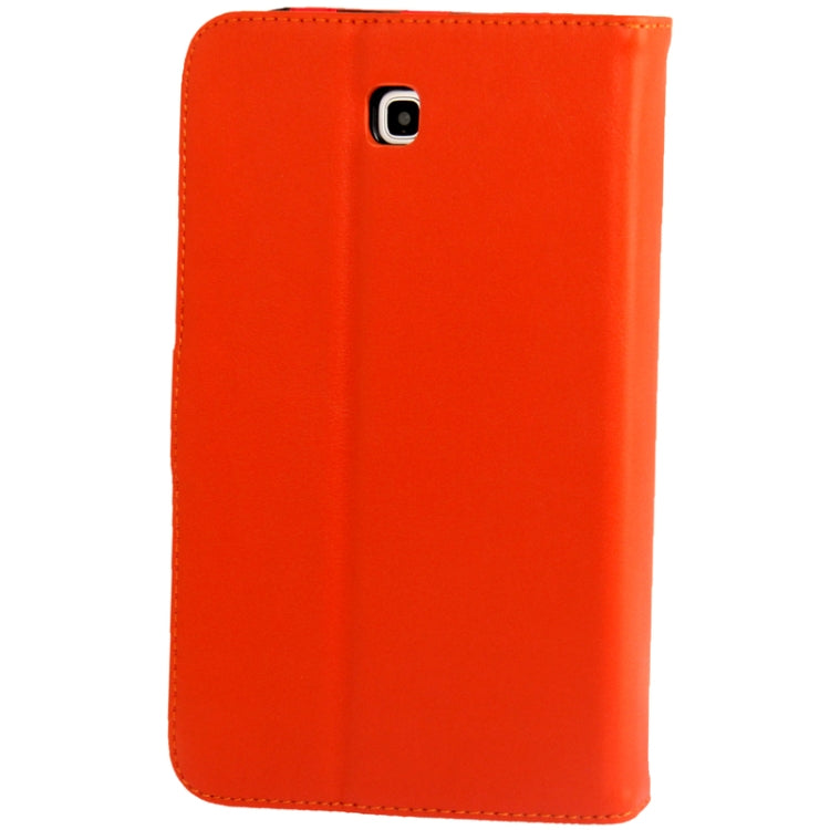 Imitation Sheepskin Texture Leather Cover with 3-angle Adjustable Viewing Holder for Galaxy Tab 3 (7.0) / P3200 / P3210,