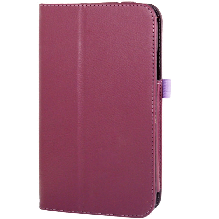 Litchi Texture Leather Case with Holder for Galaxy Tab 3 (8.0) / T3110 / T3100,
