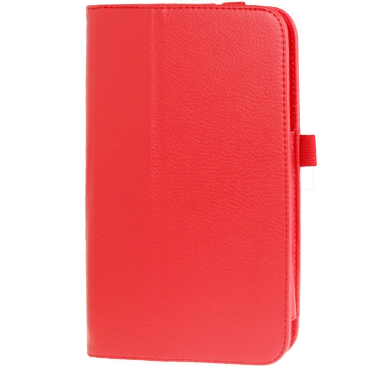 Litchi Texture Leather Case with Holder for Galaxy Tab 3 (8.0) / T3110 / T3100,