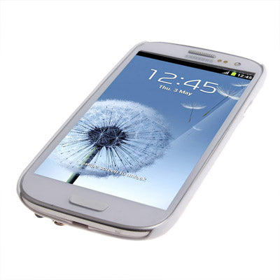 Peacock Pattern Diamond Encrusted Plastic Case for Galaxy SIII / i9300(Blue)