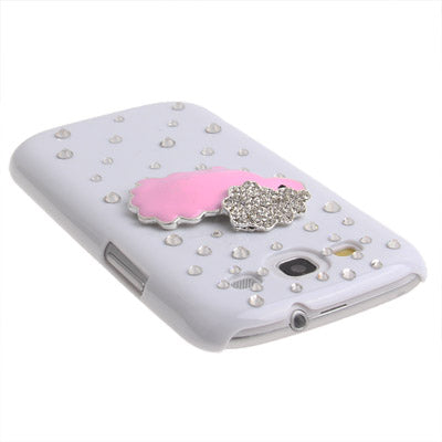 Little Sheep Pattern Diamond Encrusted Plastic Case for Galaxy SIII / i9300(Pink)