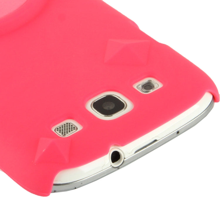 Anti-scratch Plastic Case with Rotation Angle Adjustment Viewing Holder for Galaxy S III / i9300
