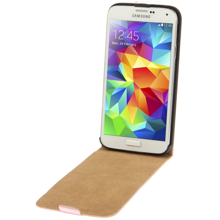 Vertical Flip Leather Case for Galaxy S5 / G900