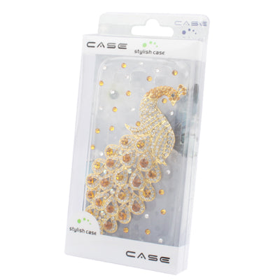 Peacock Pattern Diamond Encrusted Plastic Case for Galaxy SIII / i9300
