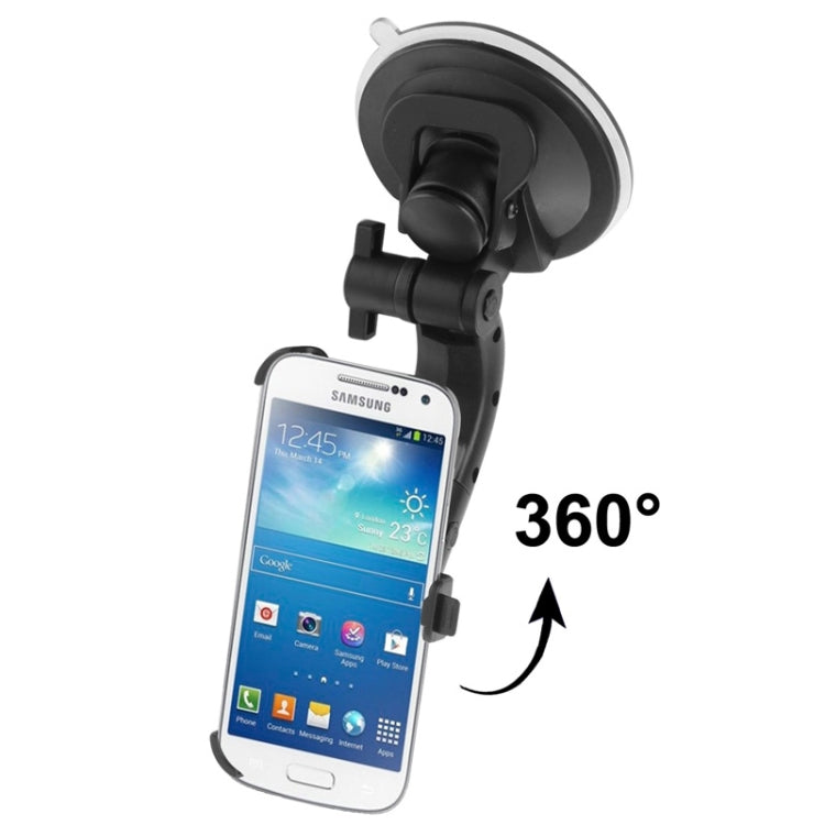 Suction Cup Car Holder , Support 360 Degree Rotation, For Galaxy S IV mini / i9190(Black)