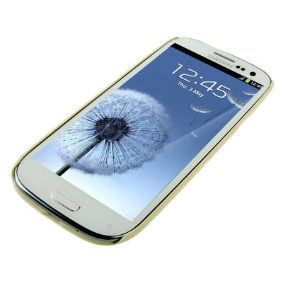 Flower Pattern Pearl Diamond Encrusted Plastic Case for Galaxy SIII / i9300