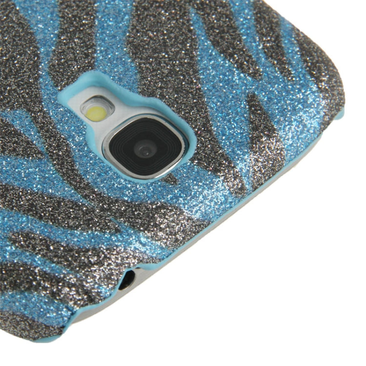 Crystal Frosted Zebra Pattern Plastic Case for Galaxy S IV / i9500
