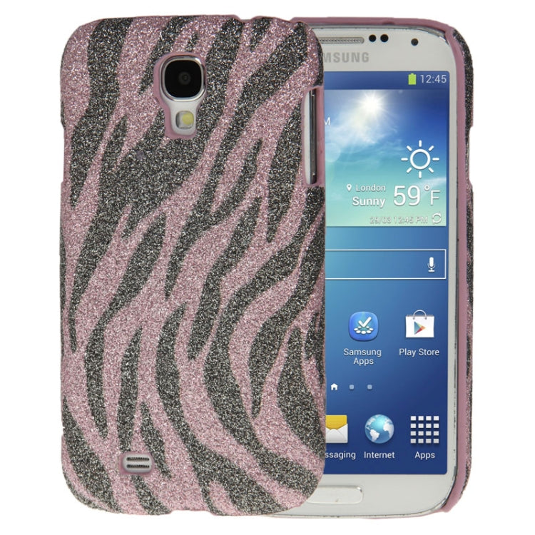 Crystal Frosted Zebra Pattern Plastic Case for Galaxy S IV / i9500