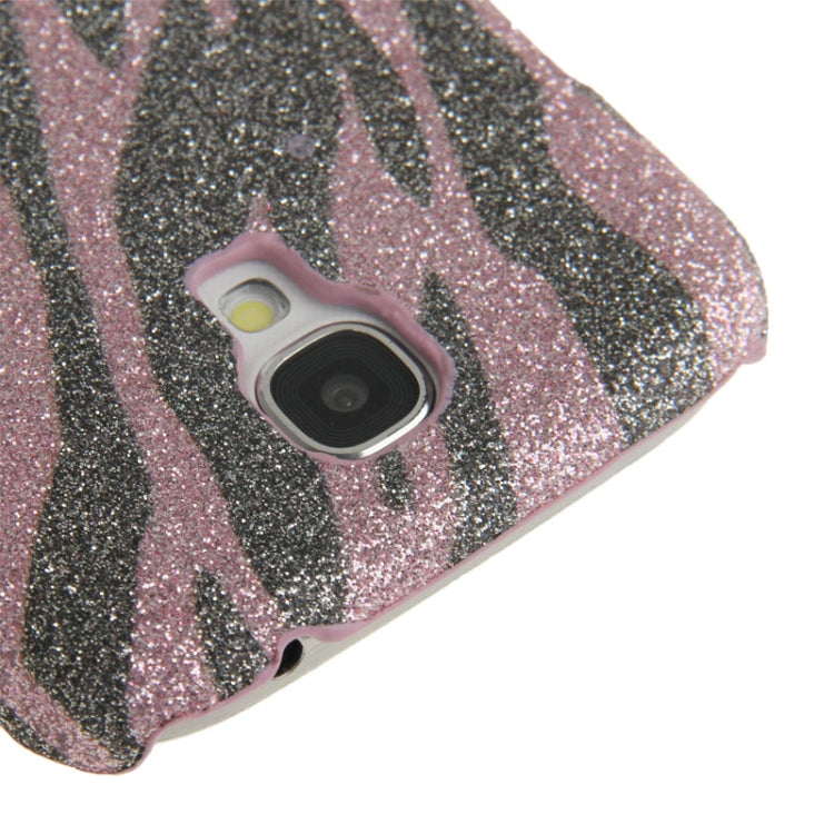 Crystal Frosted Zebra Pattern Plastic Case for Galaxy S IV / i9500